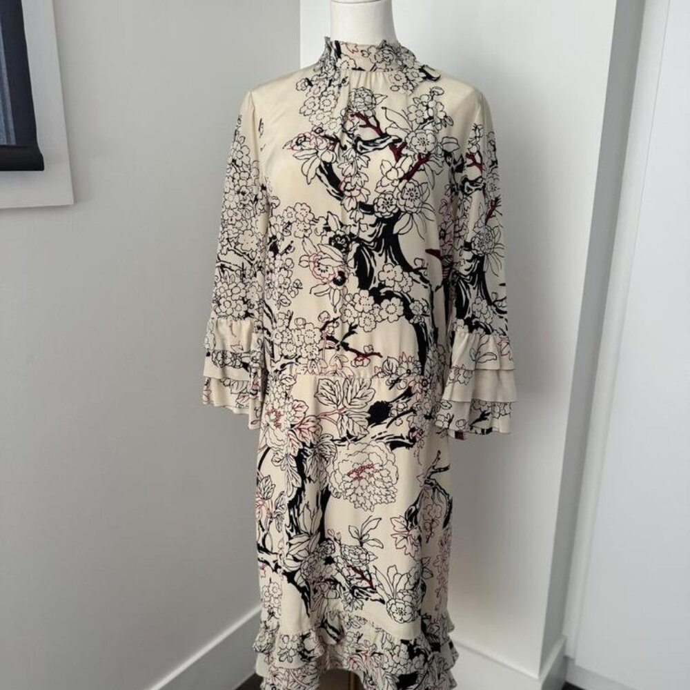 Valentino Floral Print Dress